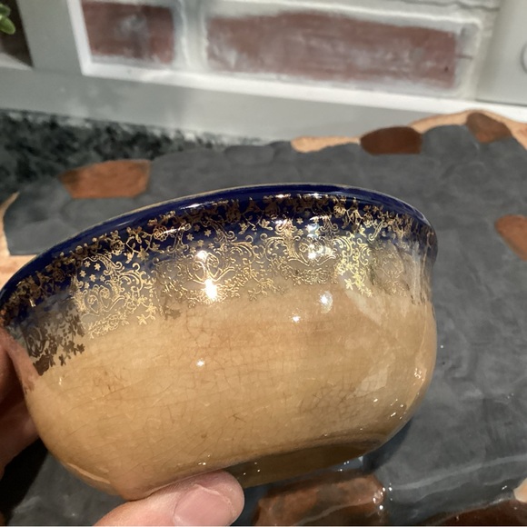 Vintage - 22-K GOLD Etching - Ceramic Crafted - Oven Proof - Rustic - Rare - Picture 9 of 13